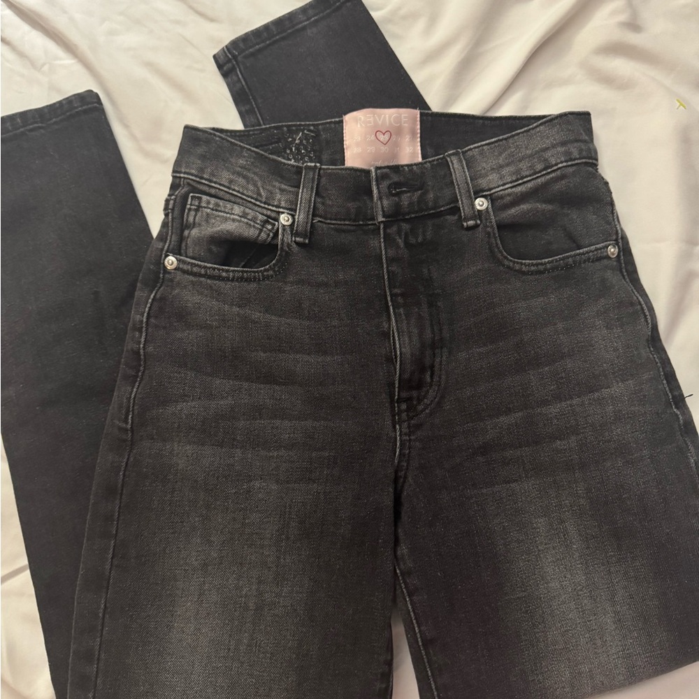 REVICE Charcoal Straight Jeans